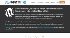 Desktop Screenshot of hirejordansmith.com